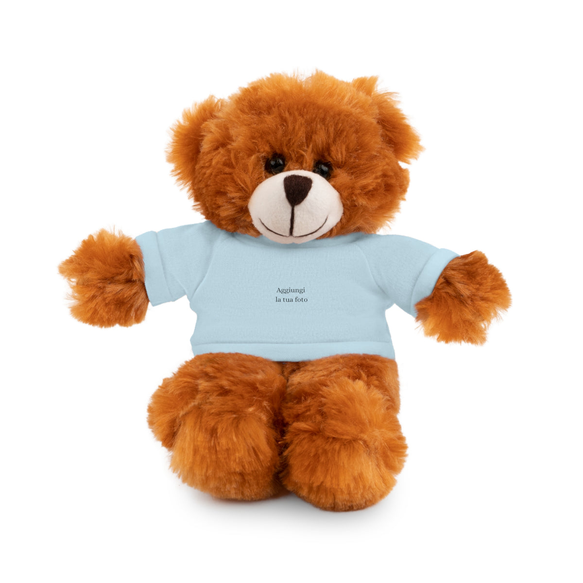 Peluche Personalizzato con Maglietta in Cotone – Orso, Coniglietto, Panda e Altri Animaletti 🧸