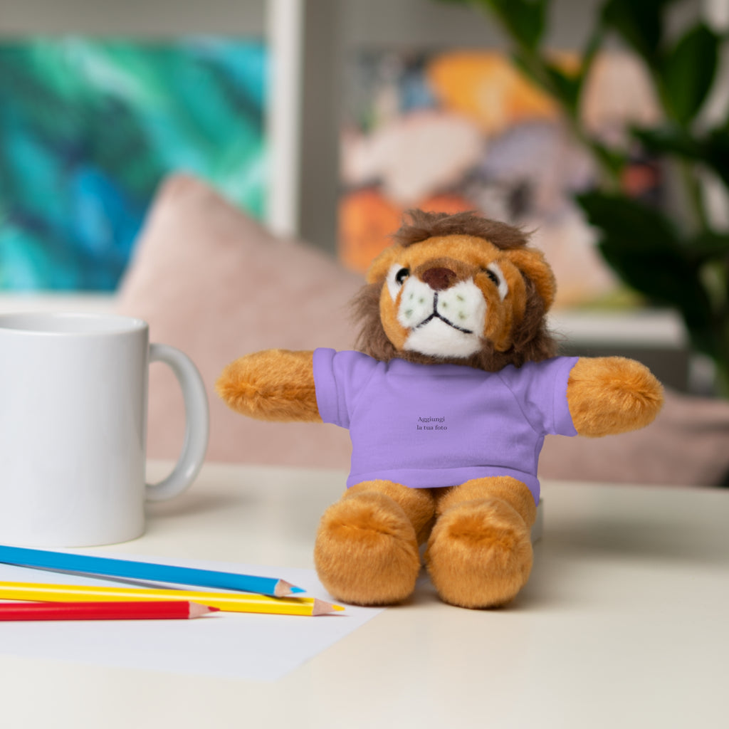 Peluche Personalizzato con Maglietta in Cotone – Orso, Coniglietto, Panda e Altri Animaletti 🧸
