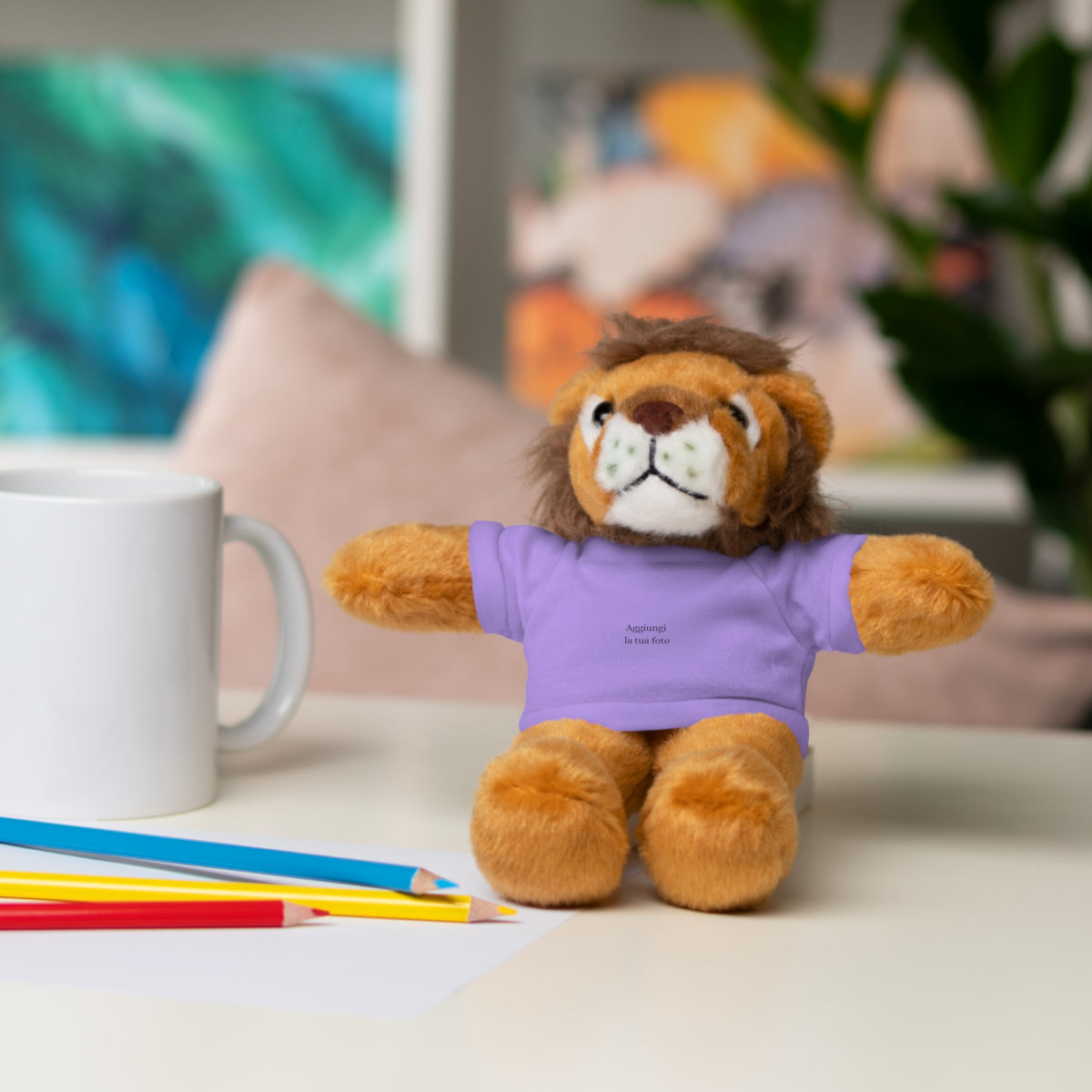 Peluche Personalizzato con Maglietta in Cotone – Orso, Coniglietto, Panda e Altri Animaletti 🧸