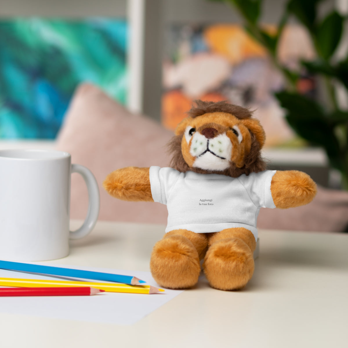 Peluche Personalizzato con Maglietta in Cotone – Orso, Coniglietto, Panda e Altri Animaletti 🧸