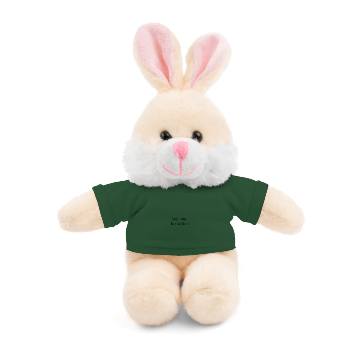 Peluche Personalizzato con Maglietta in Cotone – Orso, Coniglietto, Panda e Altri Animaletti 🧸