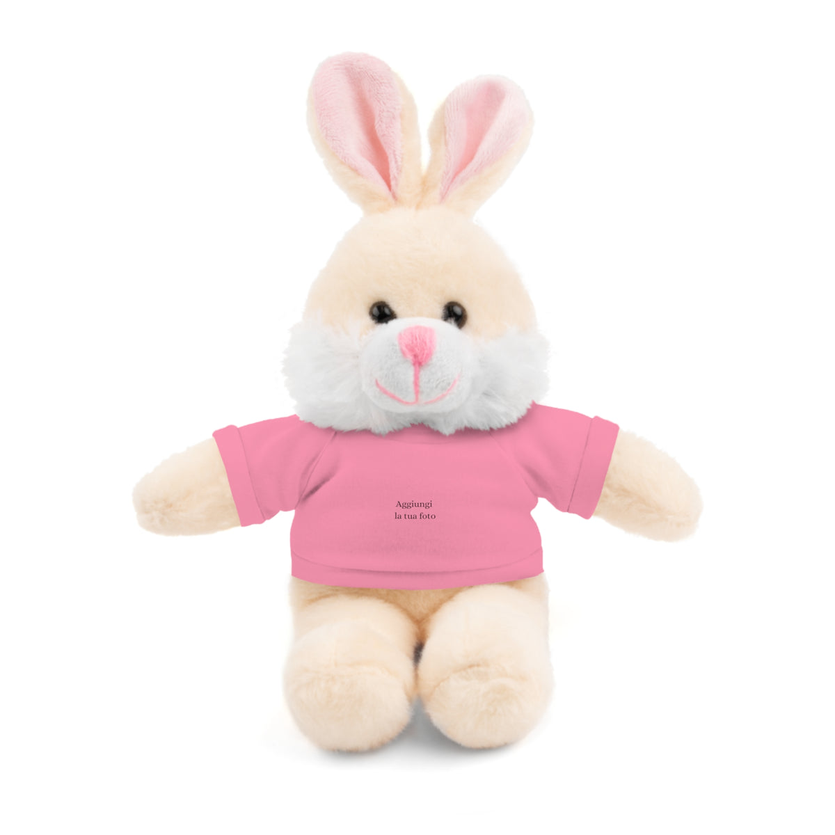 Peluche Personalizzato con Maglietta in Cotone – Orso, Coniglietto, Panda e Altri Animaletti 🧸