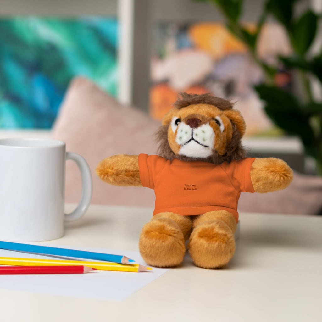 Peluche Personalizzato con Maglietta in Cotone – Orso, Coniglietto, Panda e Altri Animaletti 🧸