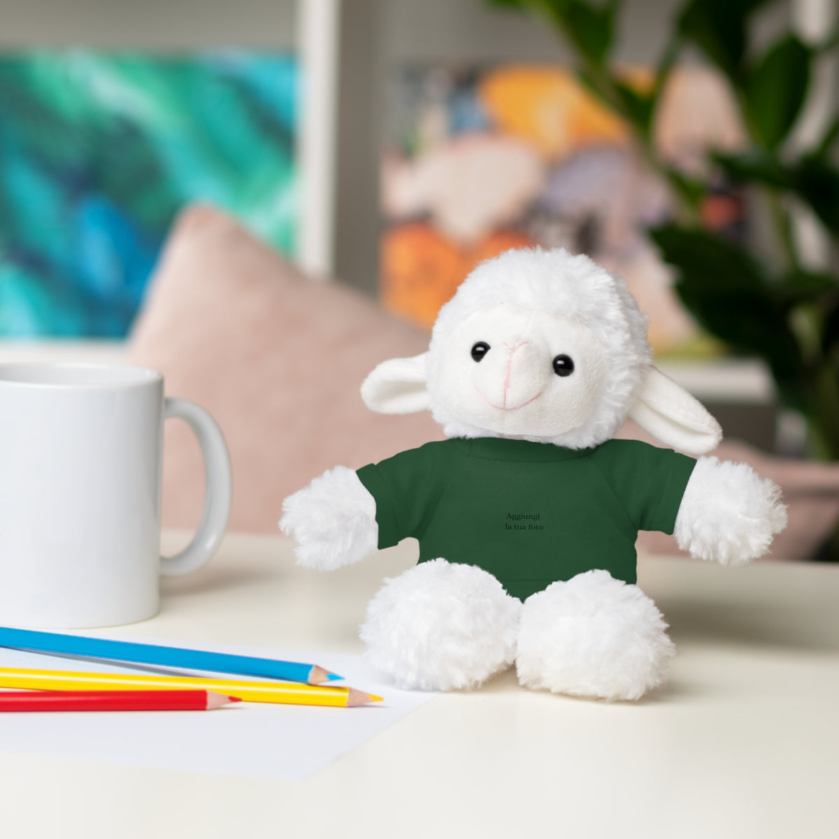 Peluche Personalizzato con Maglietta in Cotone – Orso, Coniglietto, Panda e Altri Animaletti 🧸