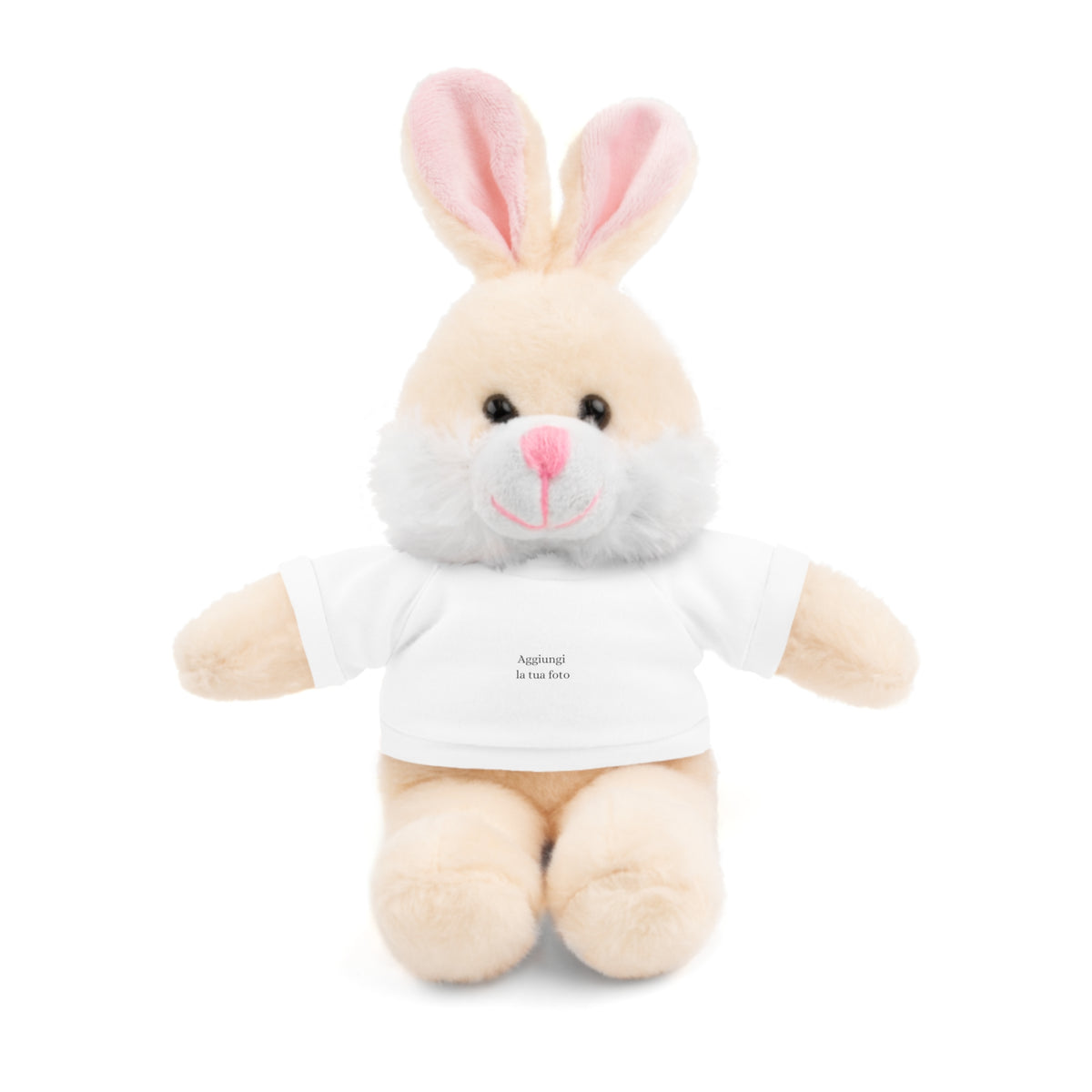 Peluche Personalizzato con Maglietta in Cotone – Orso, Coniglietto, Panda e Altri Animaletti 🧸