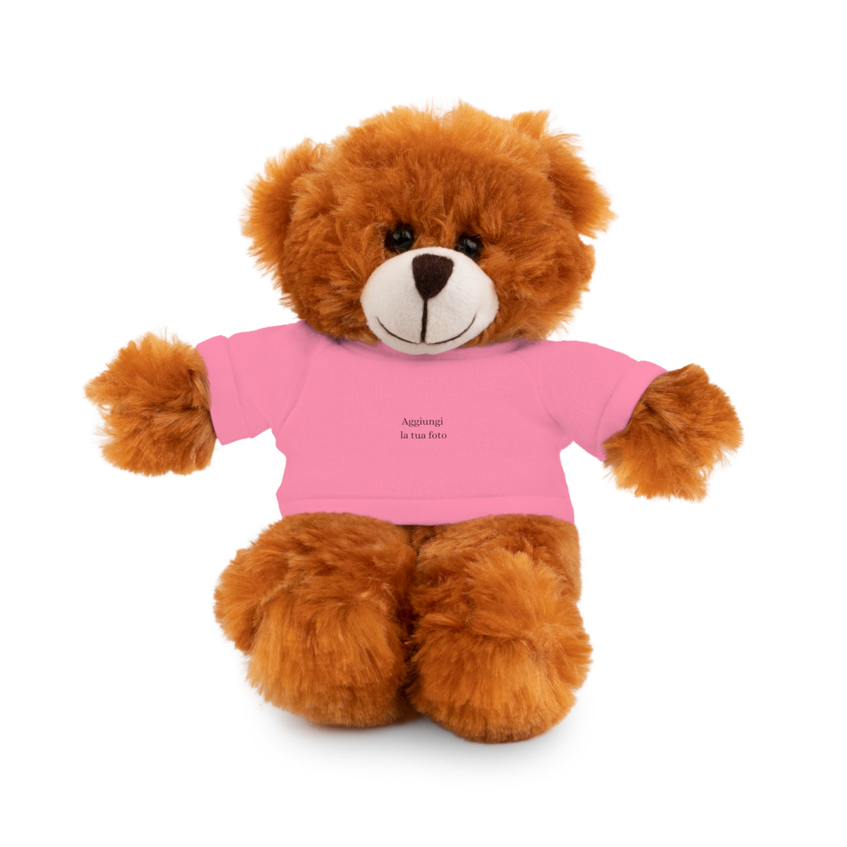 Peluche Personalizzato con Maglietta in Cotone – Orso, Coniglietto, Panda e Altri Animaletti 🧸