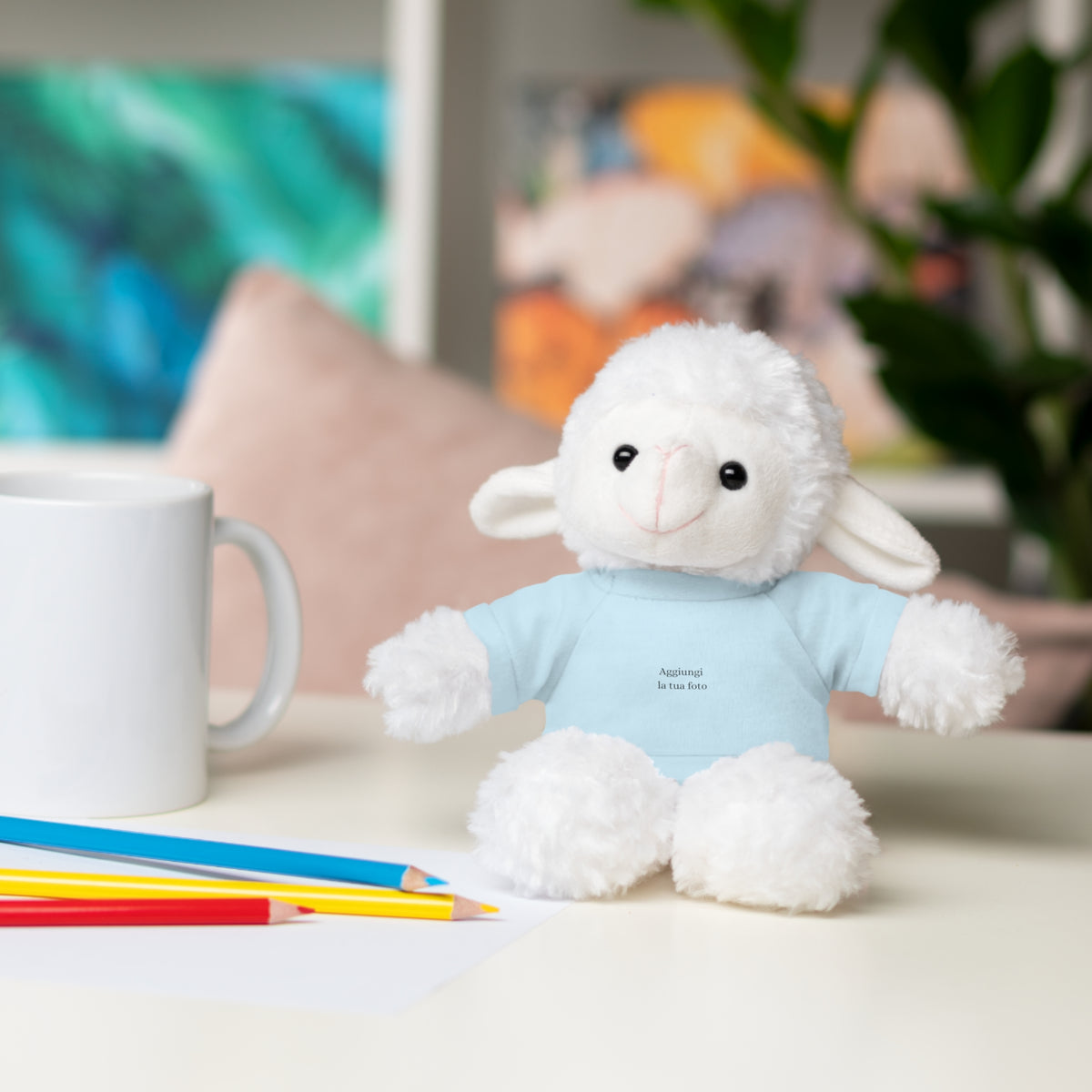 Peluche Personalizzato con Maglietta in Cotone – Orso, Coniglietto, Panda e Altri Animaletti 🧸