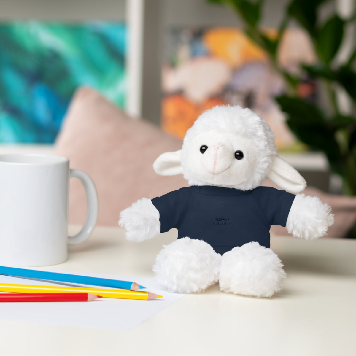 Peluche Personalizzato con Maglietta in Cotone – Orso, Coniglietto, Panda e Altri Animaletti 🧸