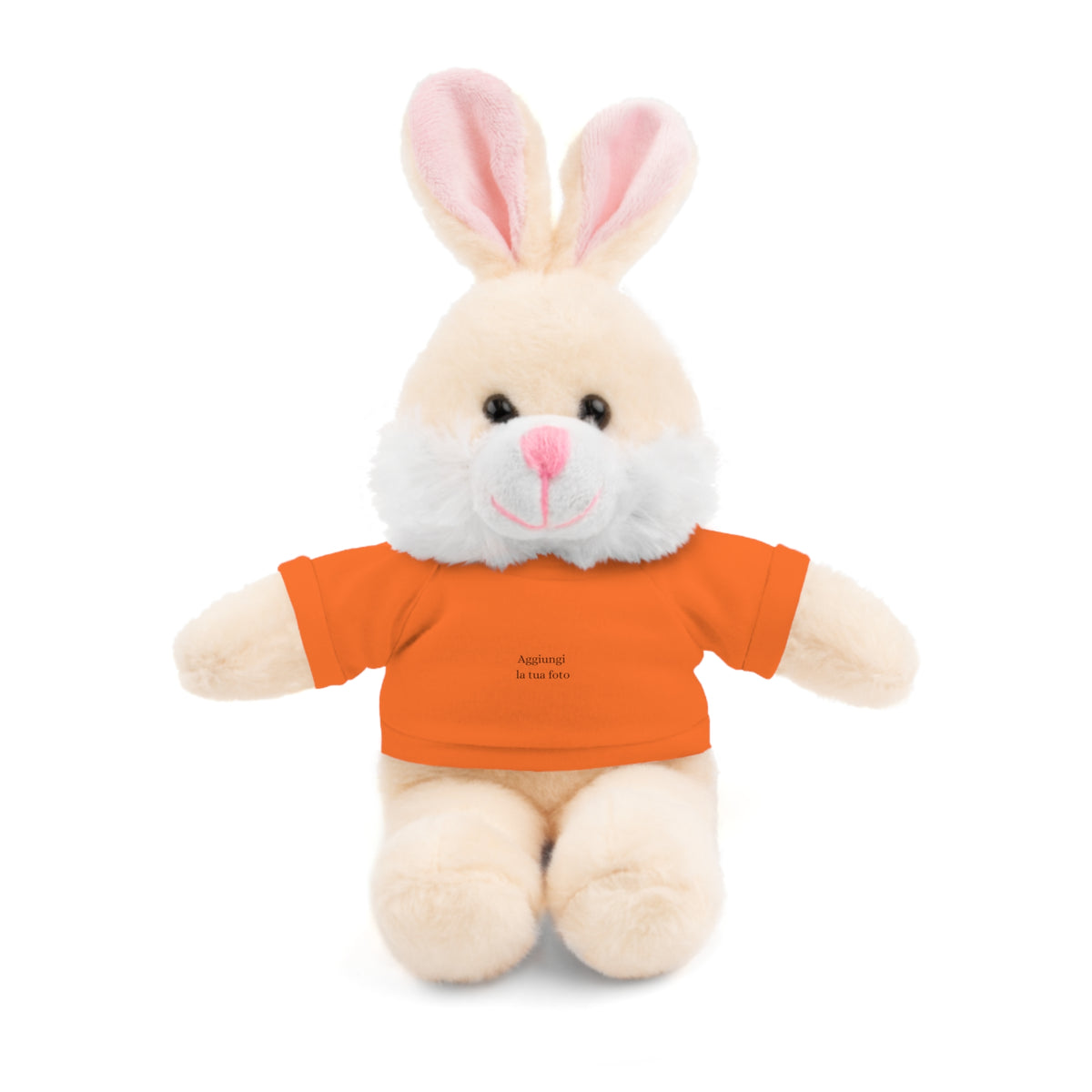 Peluche Personalizzato con Maglietta in Cotone – Orso, Coniglietto, Panda e Altri Animaletti 🧸