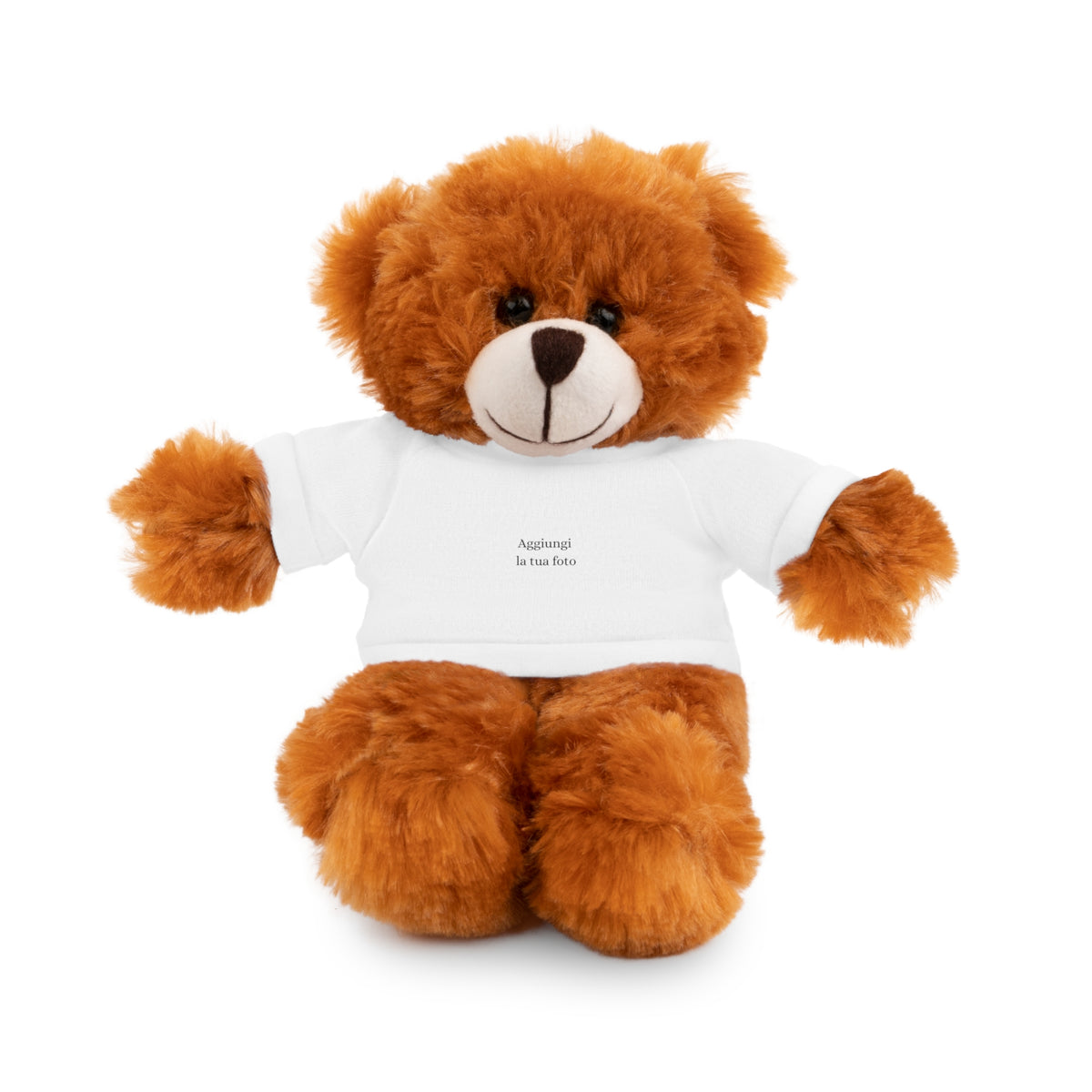 Peluche Personalizzato con Maglietta in Cotone – Orso, Coniglietto, Panda e Altri Animaletti 🧸