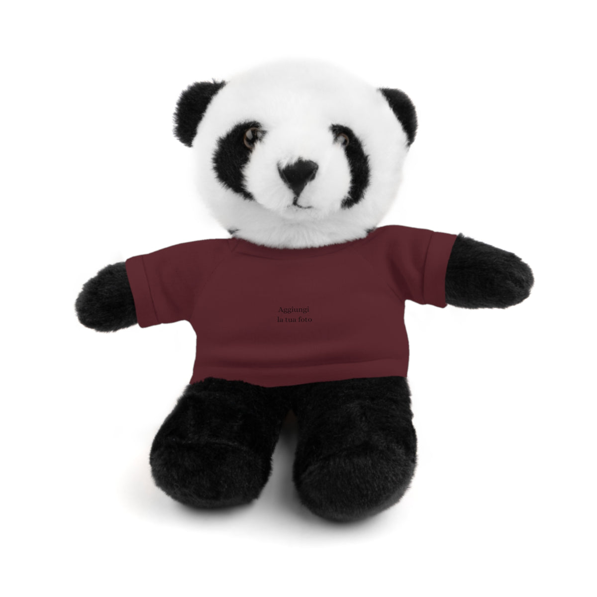 Peluche Personalizzato con Maglietta in Cotone – Orso, Coniglietto, Panda e Altri Animaletti 🧸