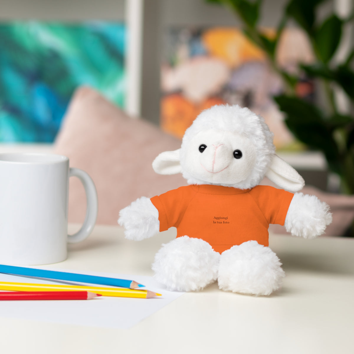 Peluche Personalizzato con Maglietta in Cotone – Orso, Coniglietto, Panda e Altri Animaletti 🧸