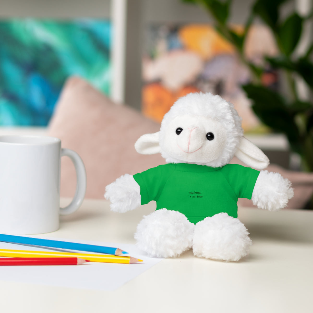 Peluche Personalizzato con Maglietta in Cotone – Orso, Coniglietto, Panda e Altri Animaletti 🧸