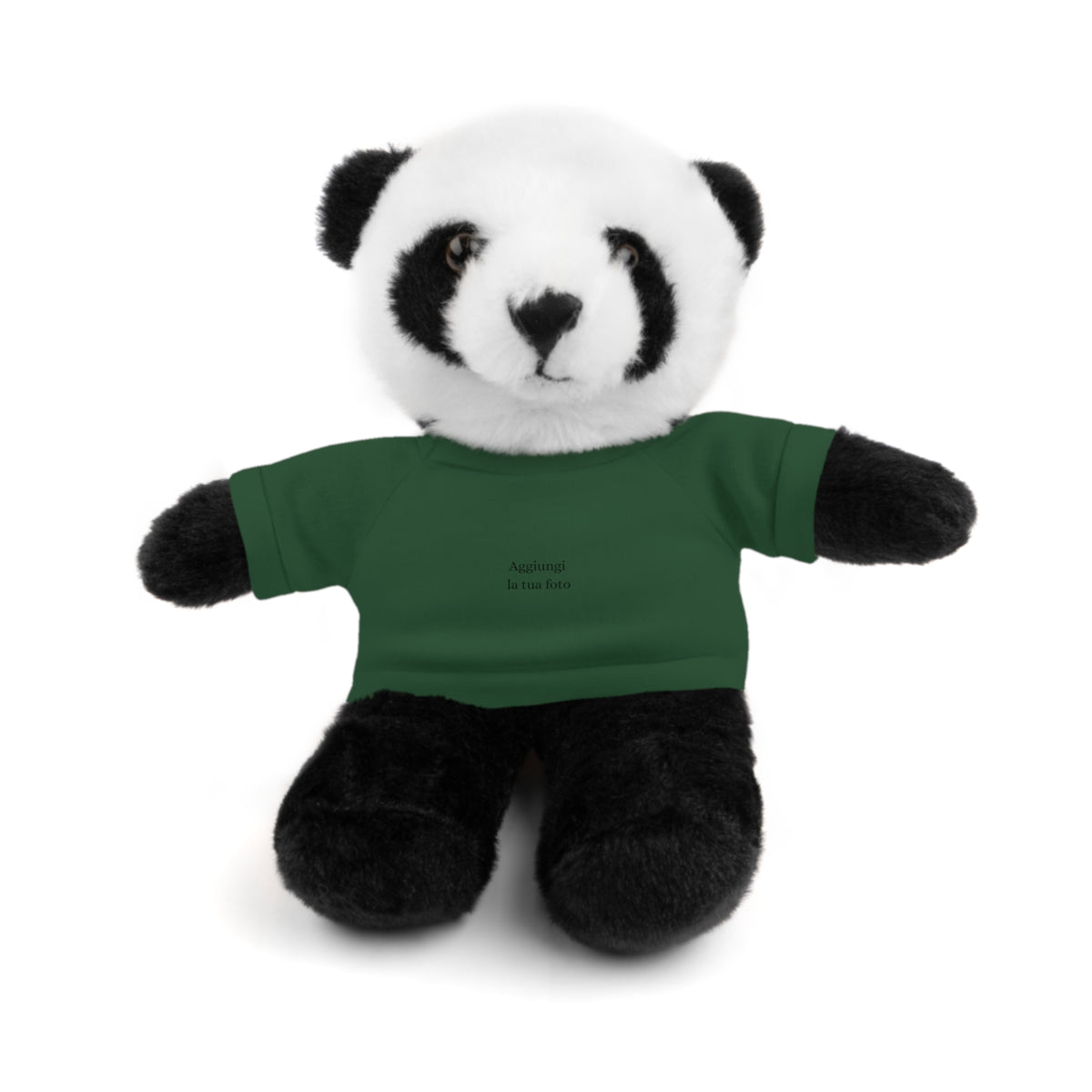 Peluche Personalizzato con Maglietta in Cotone – Orso, Coniglietto, Panda e Altri Animaletti 🧸