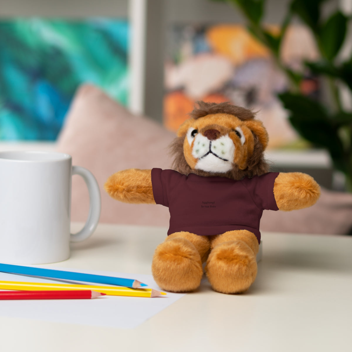 Peluche Personalizzato con Maglietta in Cotone – Orso, Coniglietto, Panda e Altri Animaletti 🧸