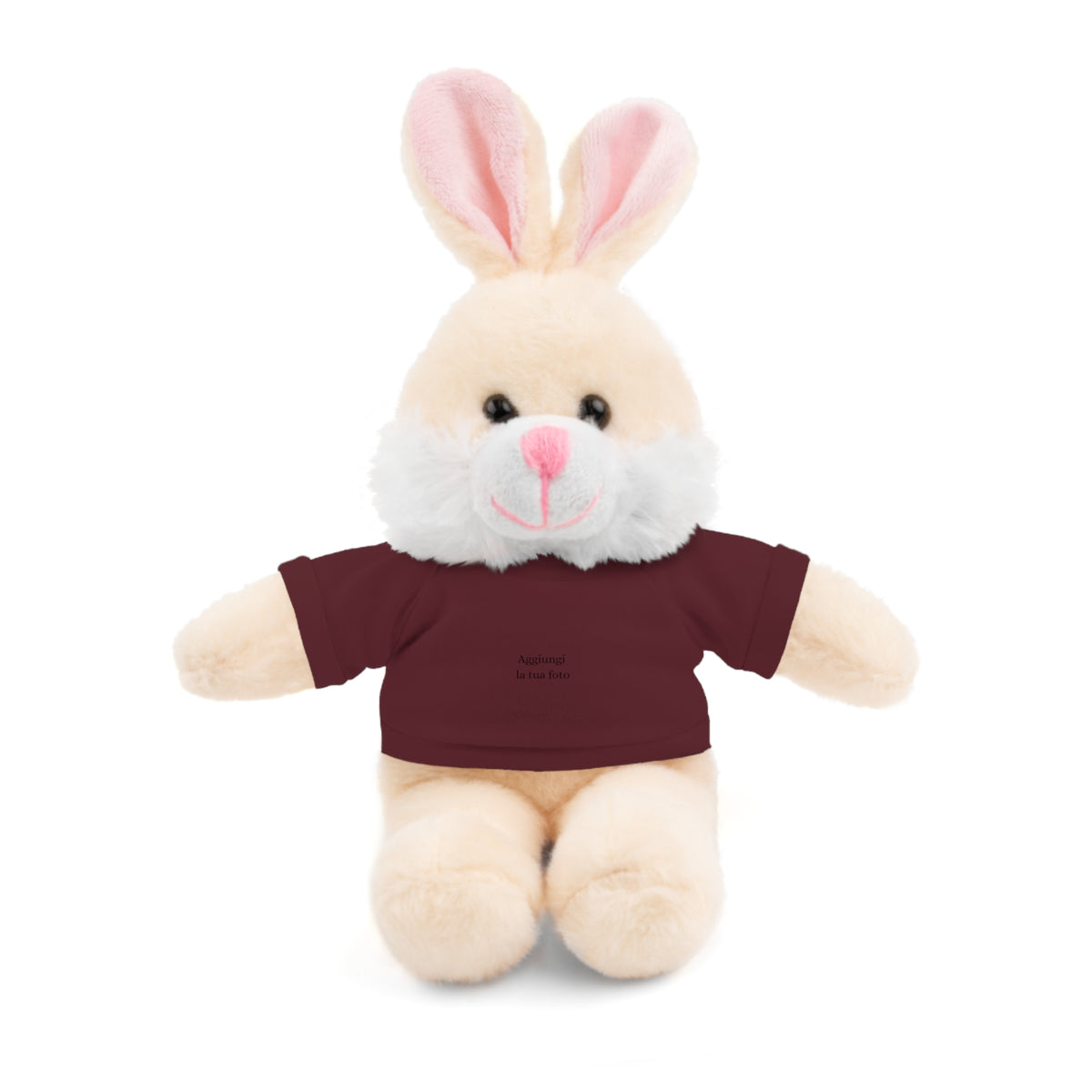Peluche Personalizzato con Maglietta in Cotone – Orso, Coniglietto, Panda e Altri Animaletti 🧸