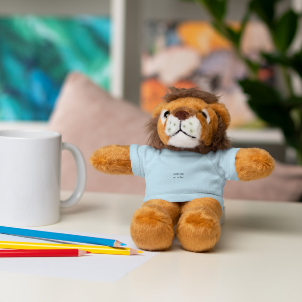 Peluche Personalizzato con Maglietta in Cotone – Orso, Coniglietto, Panda e Altri Animaletti 🧸