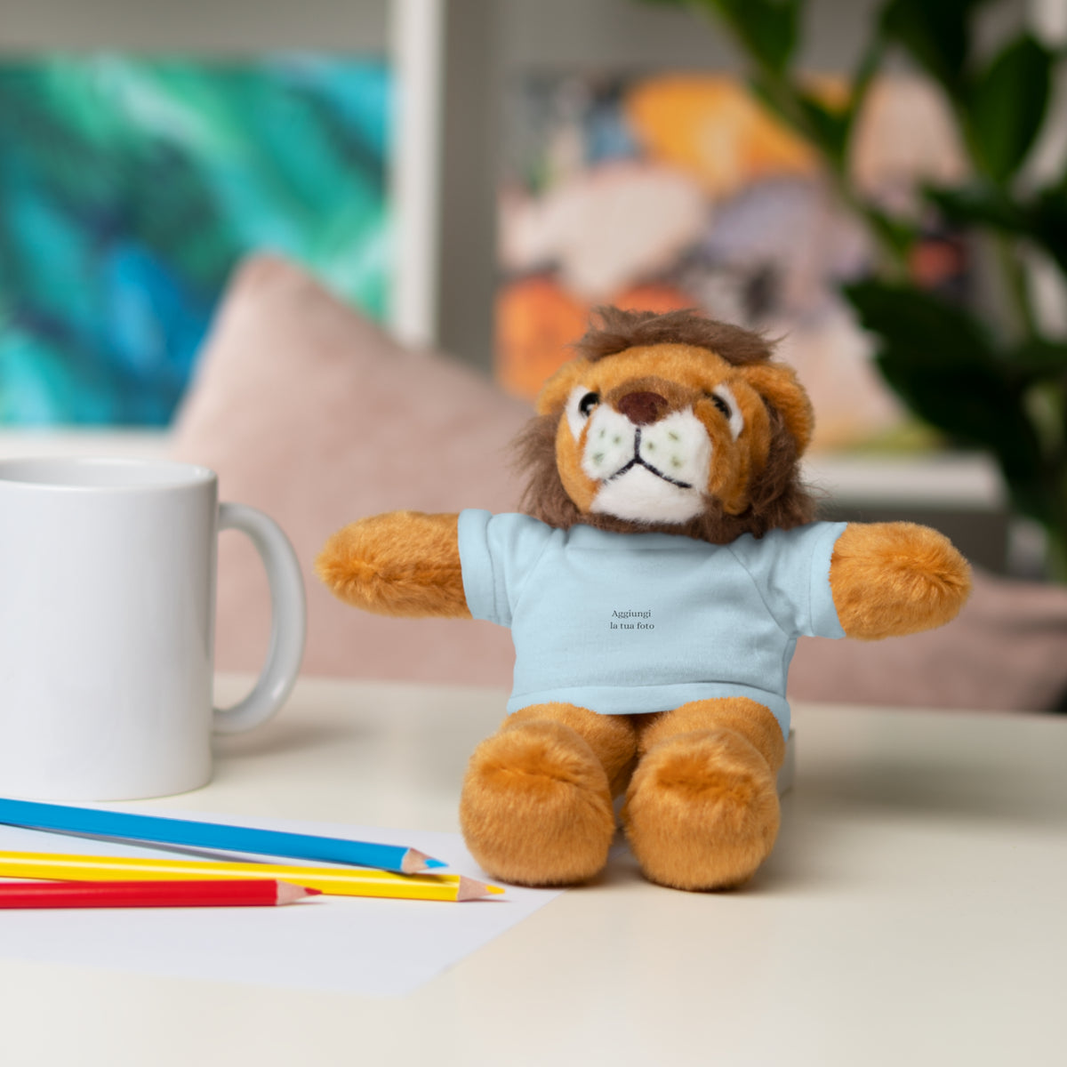 Peluche Personalizzato con Maglietta in Cotone – Orso, Coniglietto, Panda e Altri Animaletti 🧸