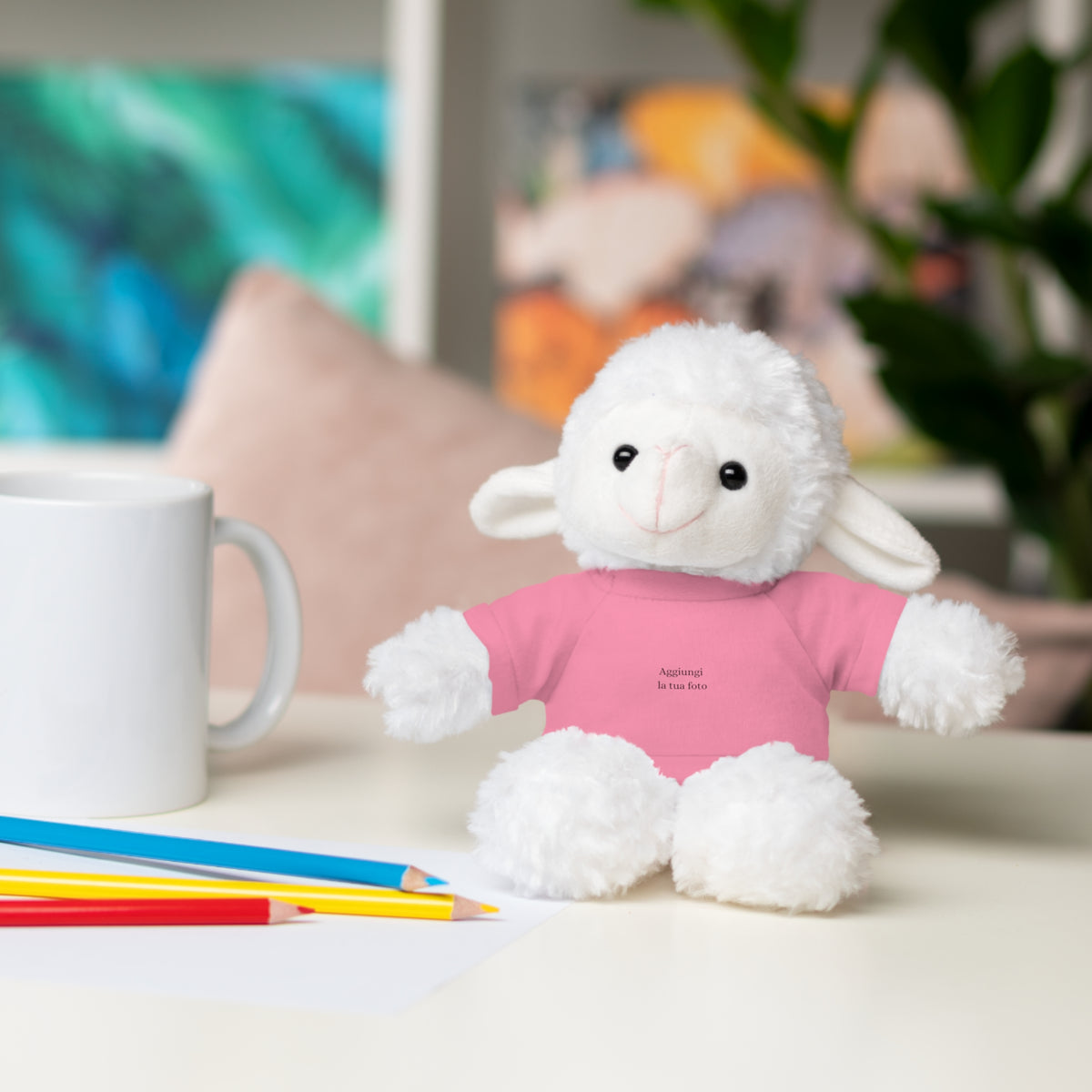 Peluche Personalizzato con Maglietta in Cotone – Orso, Coniglietto, Panda e Altri Animaletti 🧸