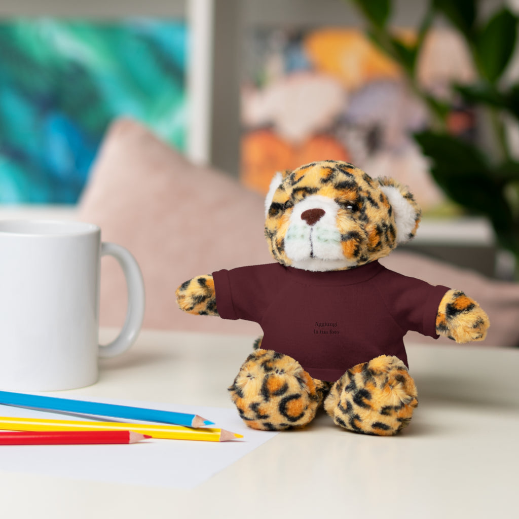 Peluche Personalizzato con Maglietta in Cotone – Orso, Coniglietto, Panda e Altri Animaletti 🧸