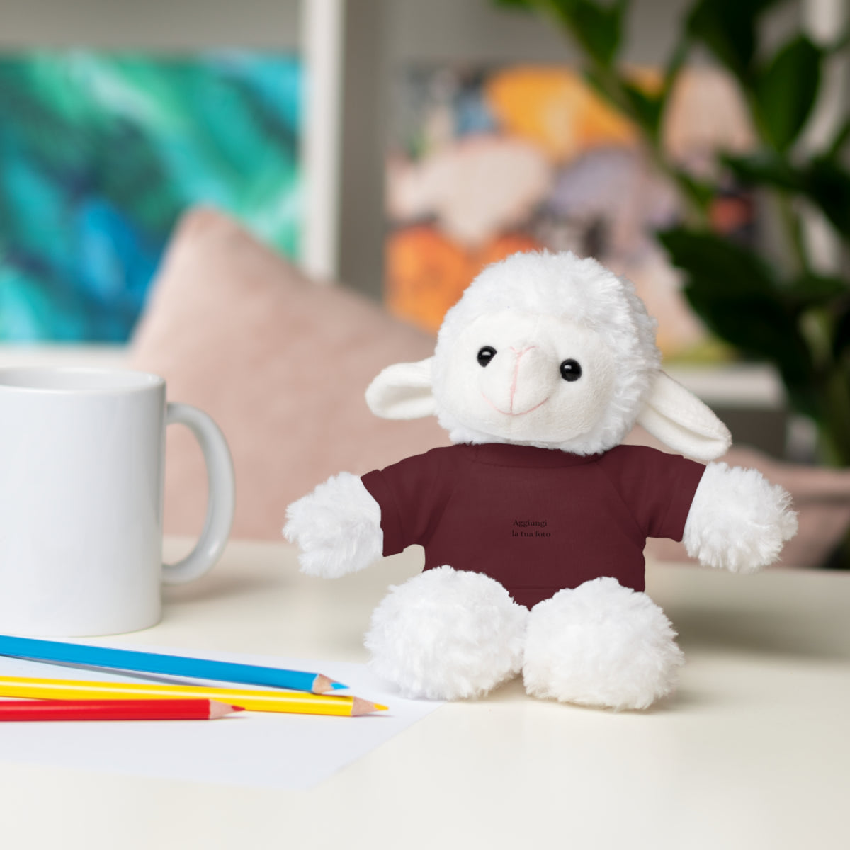 Peluche Personalizzato con Maglietta in Cotone – Orso, Coniglietto, Panda e Altri Animaletti 🧸