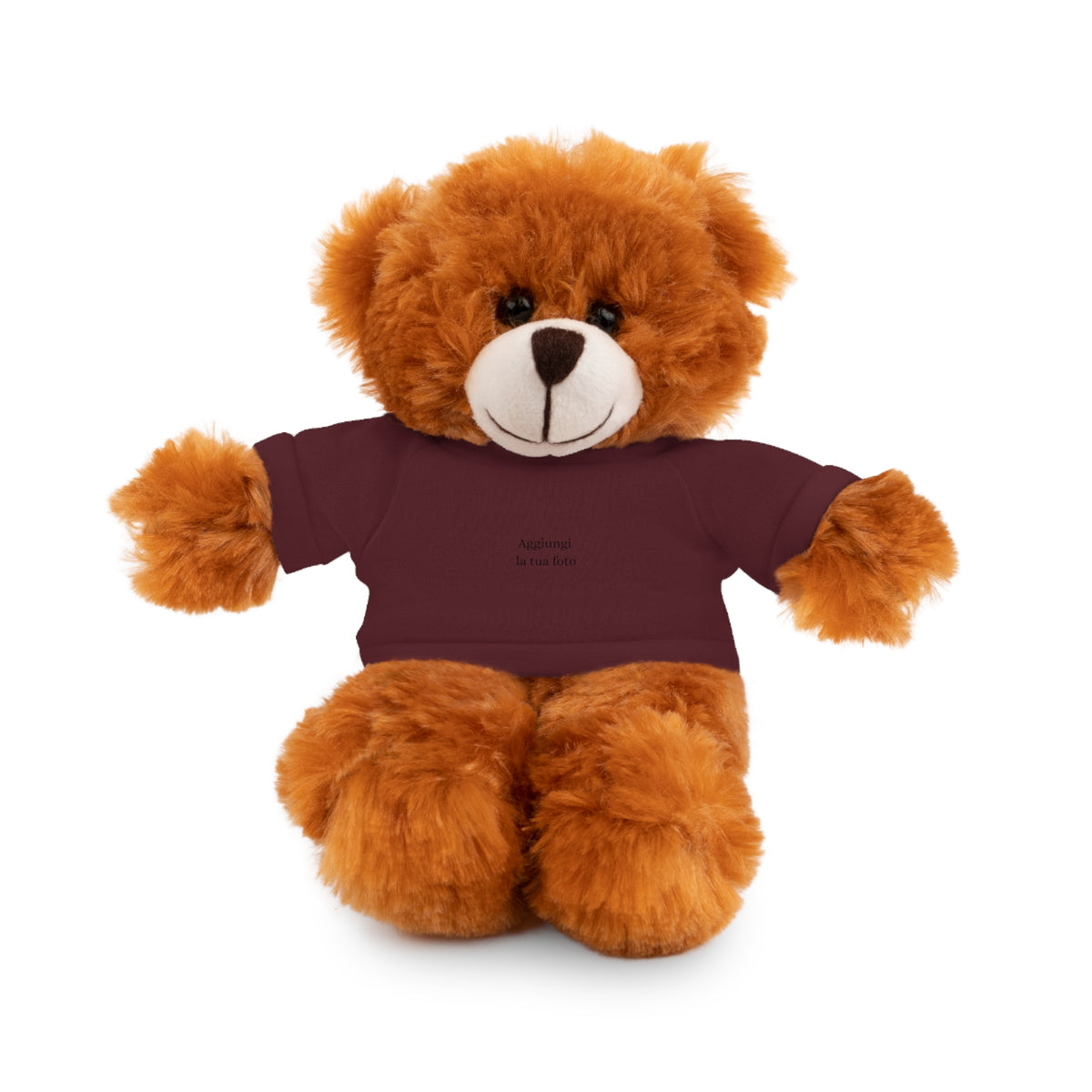 Peluche Personalizzato con Maglietta in Cotone – Orso, Coniglietto, Panda e Altri Animaletti 🧸